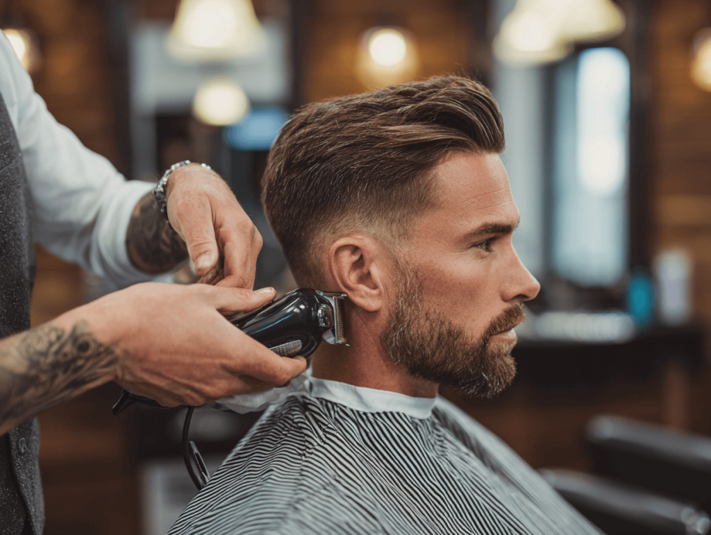 Modern men’s haircut 2025 – stylish grooming in Istanbul barbershop