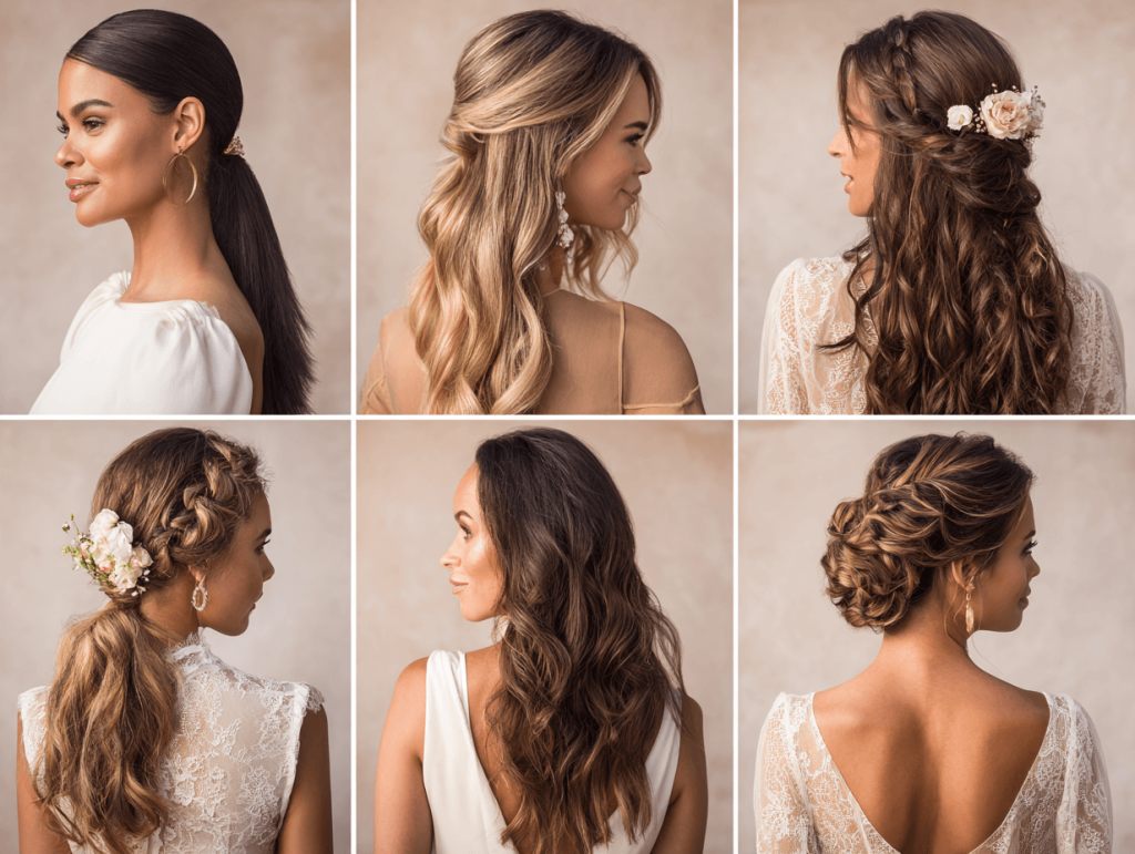 Top 8 bridal hairstyles for women wedding, from updos to waves and braids