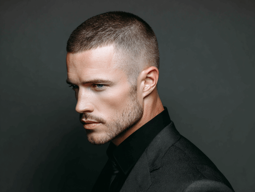 Buzz cut, crew cut ve ivy league erkek saç kesimi kısa ve maskülen