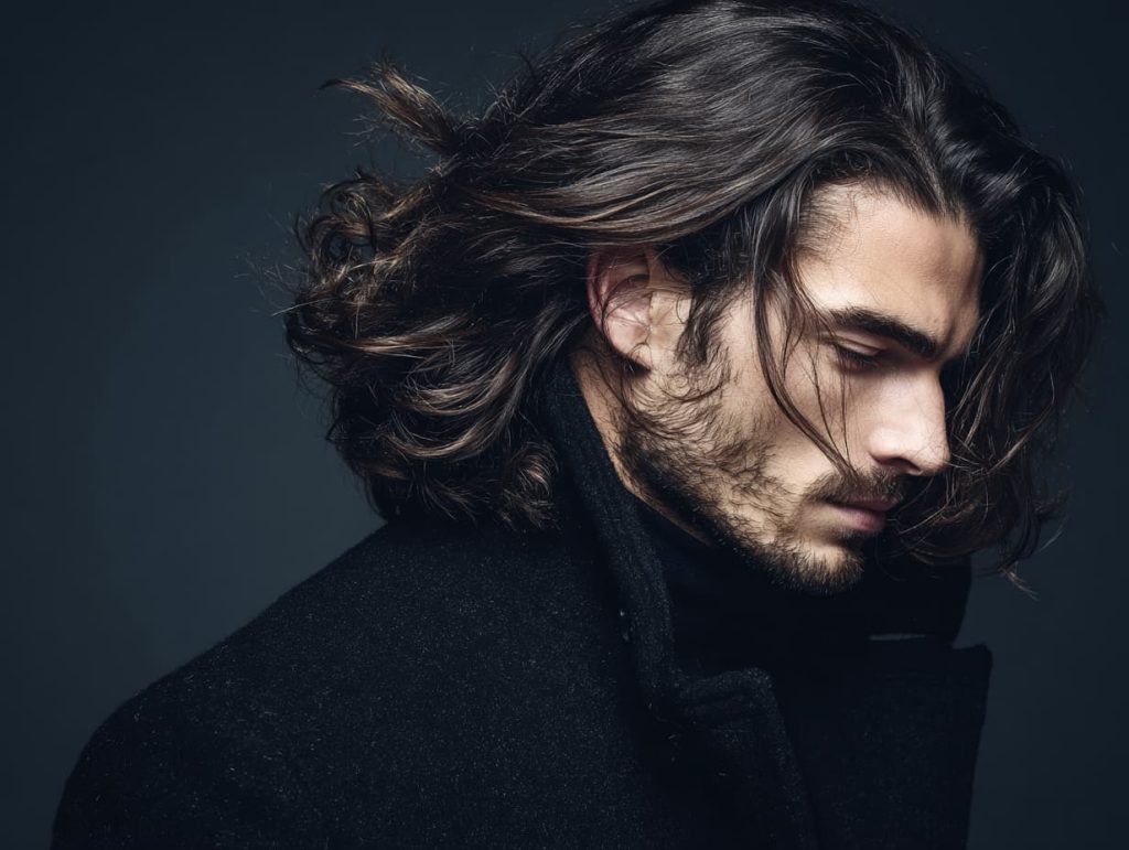 “Stylish long hair men’s haircut 2025, modern grooming inspiration”