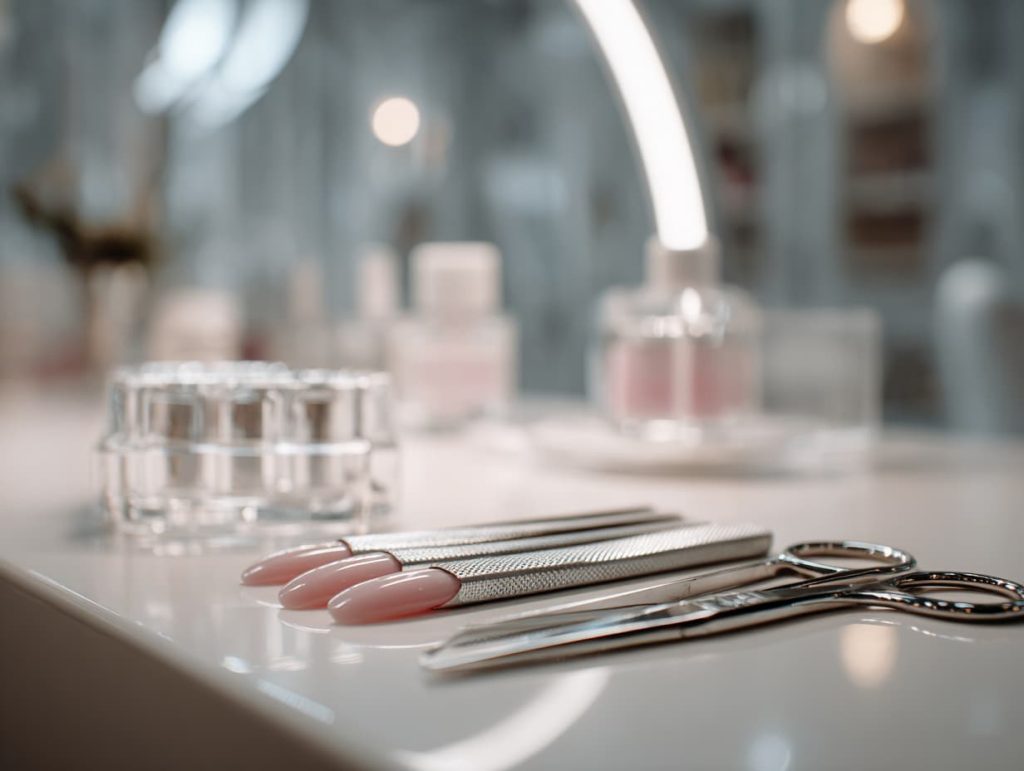 مراقبت‌های بعد از کاشت ناخن با مانیکور حرفه‌ای و ناخن‌های براق